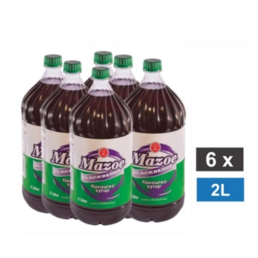 Picture of MAZOE BLACKBERRY FLAVOURED SYRUP 6x2L