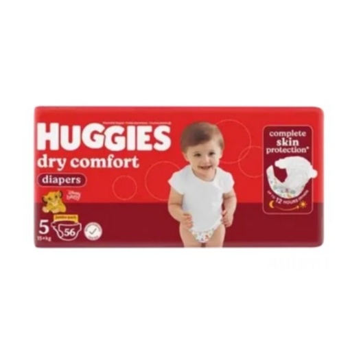 Picture of HUGGIES DRY COMFORT DIAPERS SIZE 5, 1x56s 