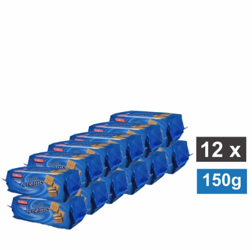 Picture of LOBELS VANILLA CREAMS BISCUITS 12x150g 