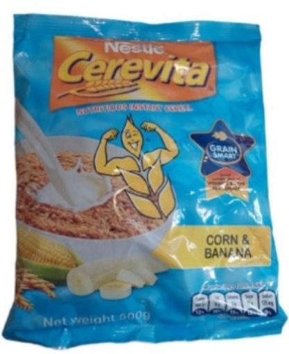 Picture of NESTLE CEREVITA CORN & BANANA INSTANT CEREAL SACHET 500g