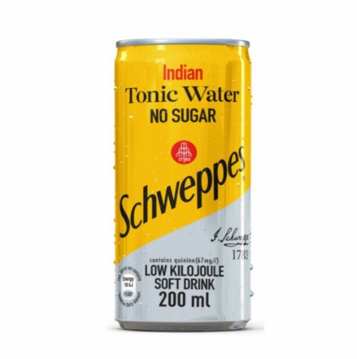 Picture of SCHWEPPES MINI CAN ZERO SUGAR TONIC WATER 24x200ml