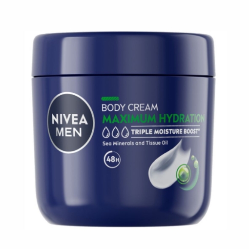Picture of NIVEA MEN MAXIMUM HYDRATION BODY CREAM 400ml 